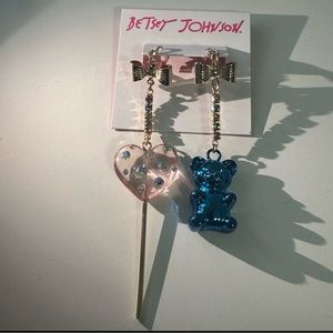 Betsey Johnson Lollipop Gummy Bear Earrings New